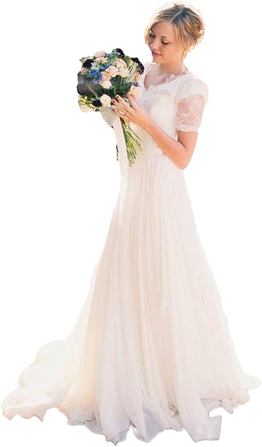 Hotgirls Vintage Grigio Pizzo Appliques Boho Abito Da Sposa Cappuccio Cerniera Manica Indietro Amazon It Abbigliamento