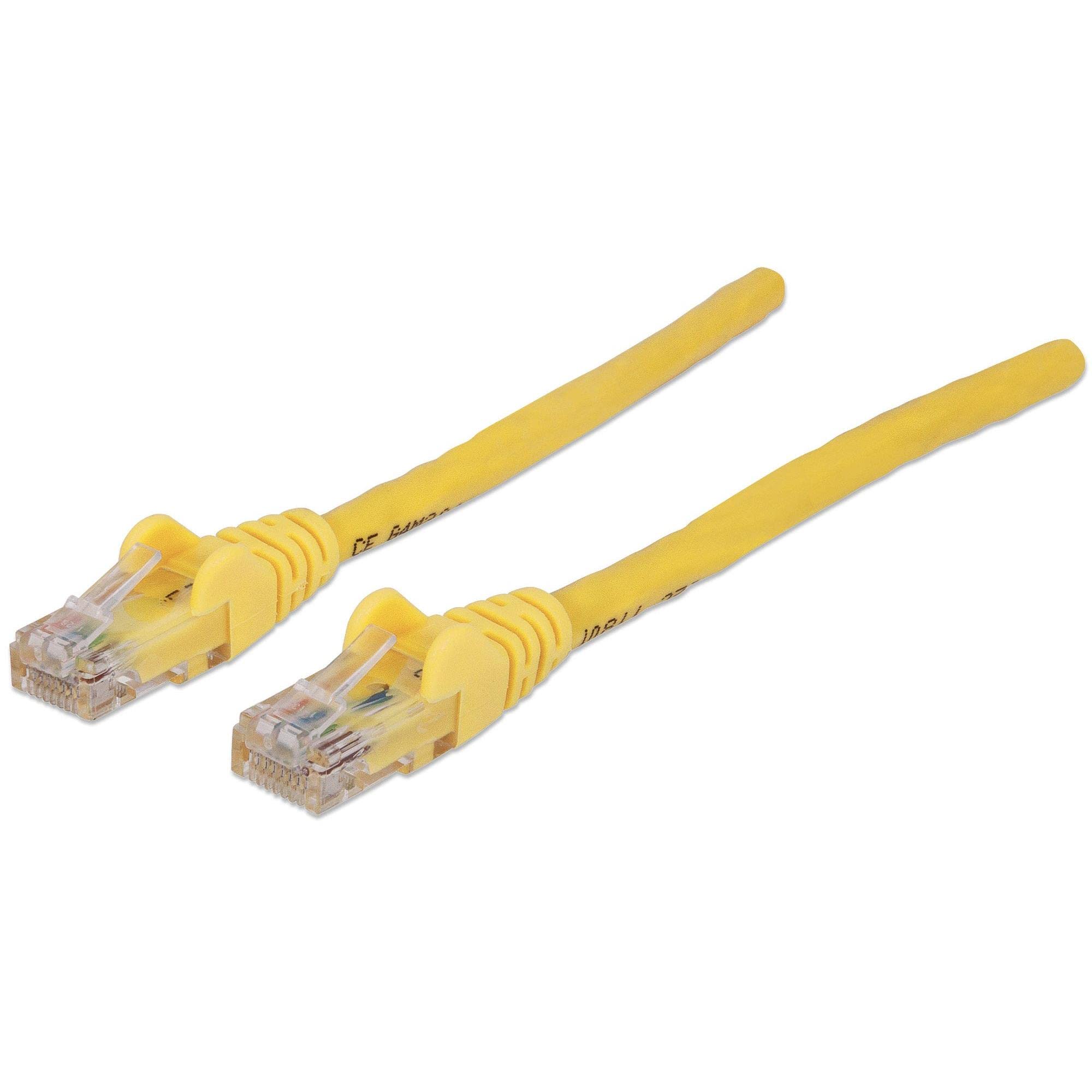Intellinet KB001742 Cat6 Compatible RJ-45 Male to Male CCA.U/UTP Premium Network Cable 20 Meter Length, Yellow, Yellow, 20 Meter Length