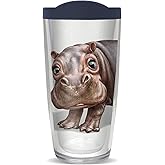 FREEHEART 22oz Tumbler - Hippo - Animal Club with Navy Lid