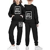 Custom Sweat Suits for Teen Girls Your Own Design Text/Photo/Image/Logo Personalized Winter Fleece Hoodies Sweatpants