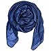 QBSM Womens Large Soft Silky Evening Party Dress Wraps Scarfs Shawls Navy Blue