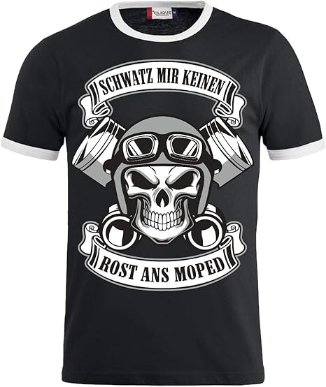 Spass Kostet Manner Und Herren Tshirt Lustige Motorrad Spruche Schwatz Mir Keinen Rost Ans Moped Grosse S 8xl Amazon De Bekleidung