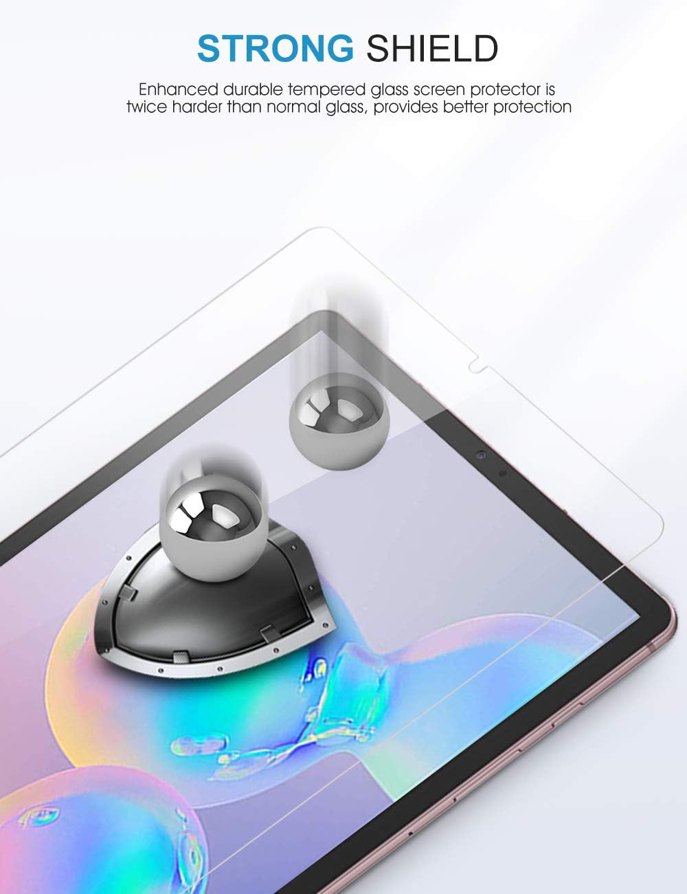 [3-Pack] SPARIN Tempered Glass Screen Protector Compatible with Galaxy Tab S6 / Tab S5e 10.5 inch with S Pen Compatible