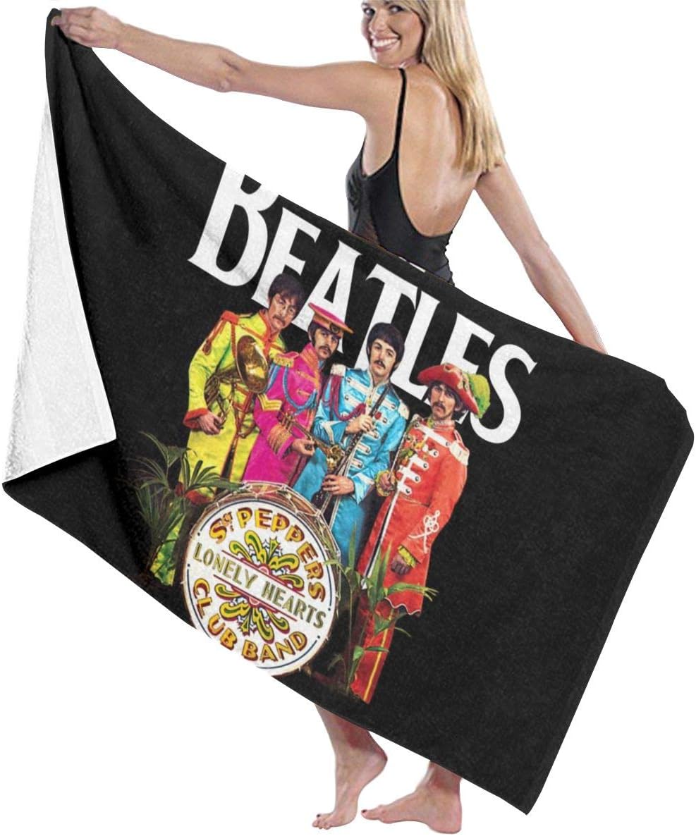 YU339 The B-eatles Music Jungle Luxury Personalized Custom Quick Dry Beach & Bath Blanket Towel Swimming and Camping 31"" x 51