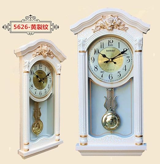 Liufuhaon Reloj De Pared Antiguo Europeo Salon 50 Cm De Altura