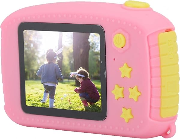 Mxzzand Portable Fine Workmanship Children Digital Camera Beautiful Appearance Pink HD 2 0 Inch Screen for child