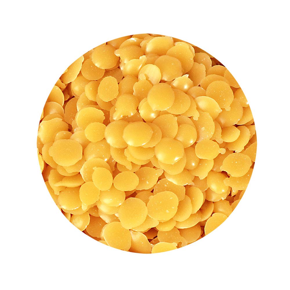 NKlaus 200g natural candelilla wax light pastilles vegan beeswax substitute DIY cosmetics 1188