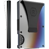 Ridge Wallet for Men - Slim Minimalist Compact Wallet and Card Holder, RFID Protected Front Pocket Wallets for Men with Integ