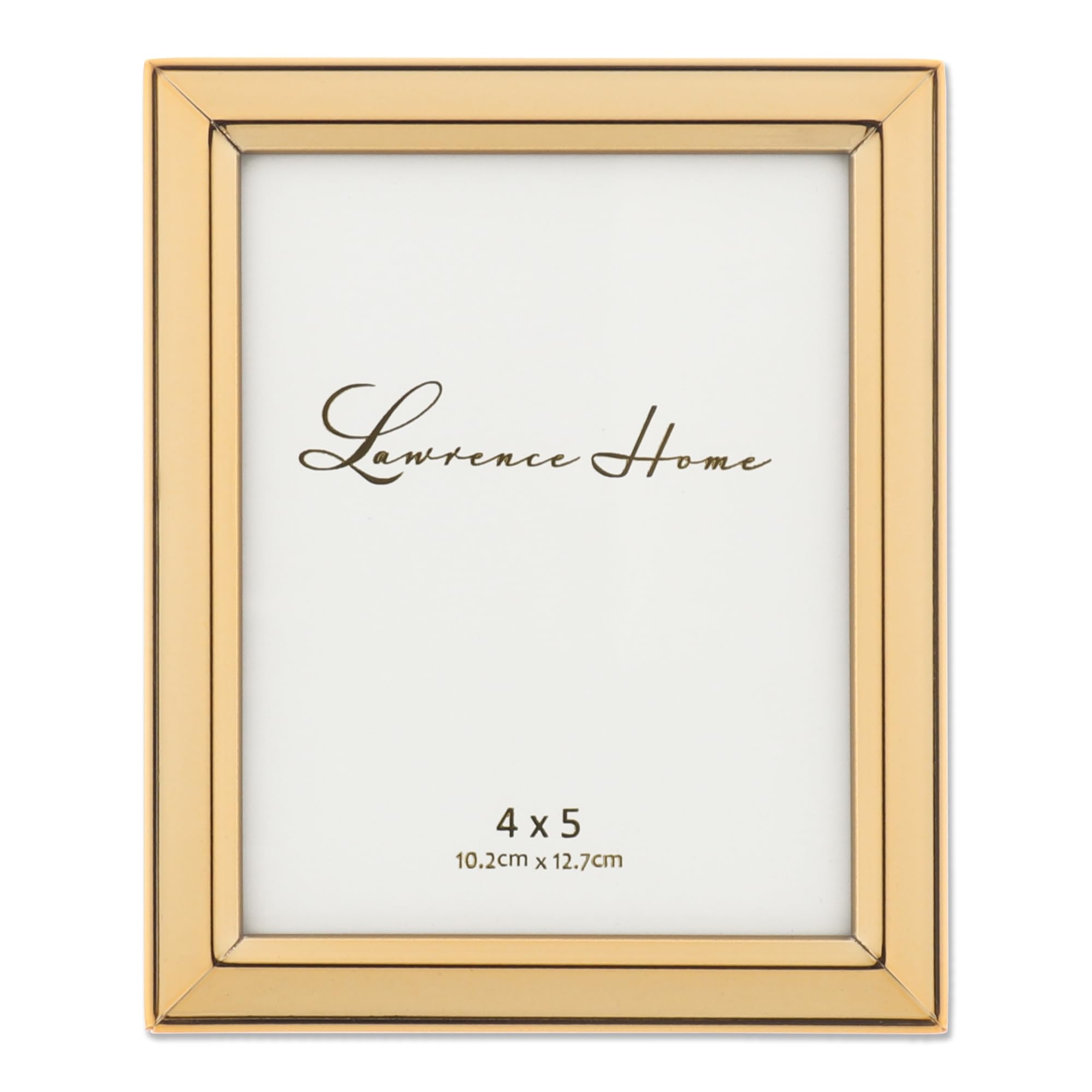 Lawrence Picture Frame, Metal, Gold, 4x5