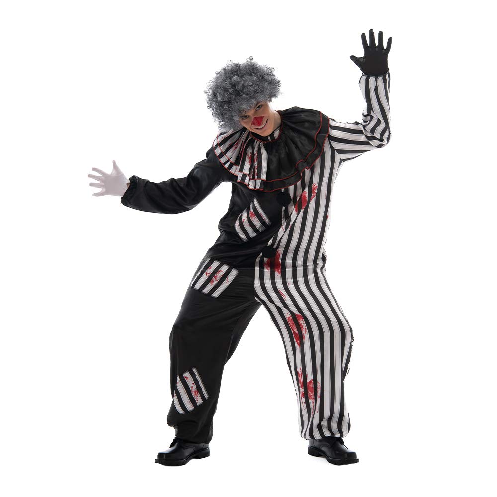 Photo 1 of EraSpooky Halloween Bleeding Killer Clown Jumpsuit Men Adult Costume