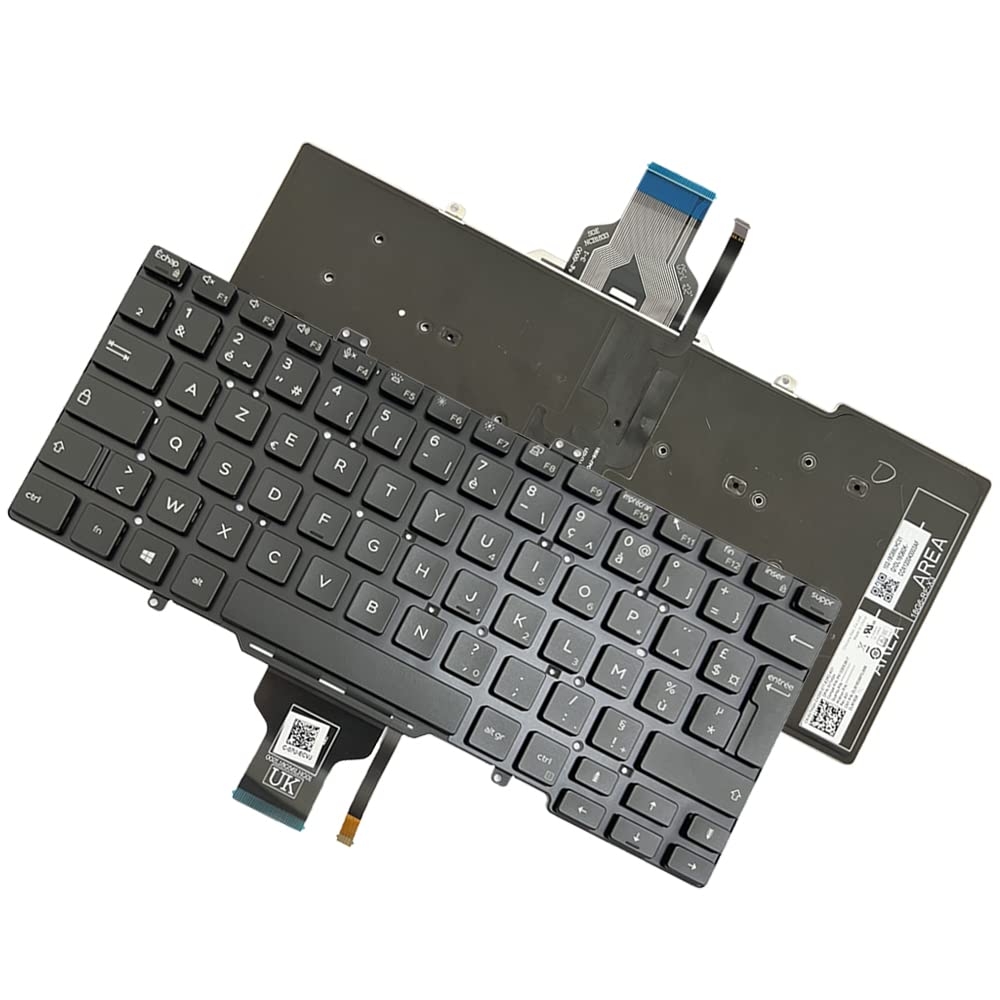 JINTAI FR Keyboard Layout Laptop (Backlit) for Dell Latitude 7400 3400 5400 7410 5401 5411 0vthgh