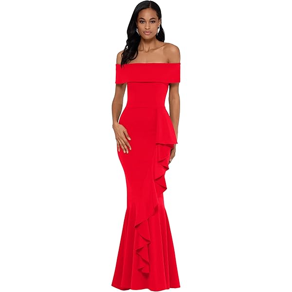 high-neck bridesmaid dress with cascade twist Ruched Plunging Neck Wisteria Charmeuse Slit Long Bridesmaid Prom Dress main image 1