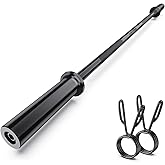 56" Olympic Barbell Bar, 2" Standard Straight Barbell Bars for Weight Lifting for Bench Press/Squats/Hip Thrusts/Lunges/Bicep