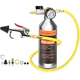 FOUR UNCLES AC Flush Kit with Stainless Steel Canister for Car AC Systems | AC Flush Tool Kit, Solvent Not Included, Stainless Steel Canister, Air Powered Cleaning, Professional AC Service