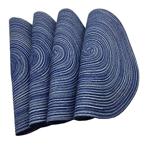 WAZAIGUR RedA，Placemats,Round Placemats for Dining Table Set of 4