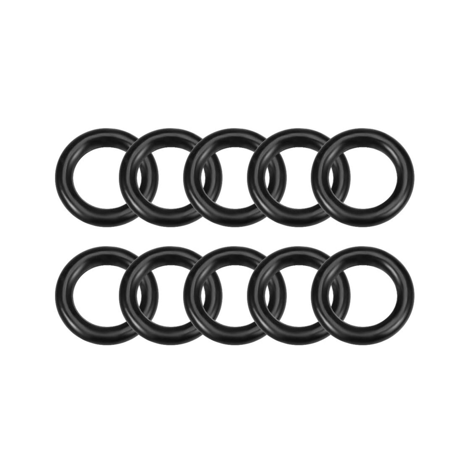 TA-VIGOR 10Pcs Nitrile Rubber O-Rings, 9mm OD 6mm ID 1.5mm Width Rubber Washers Spacer O-Rings Gasket kit, Metric Sealing Gasket for Hose, Faucet, Automotive, Plumbing