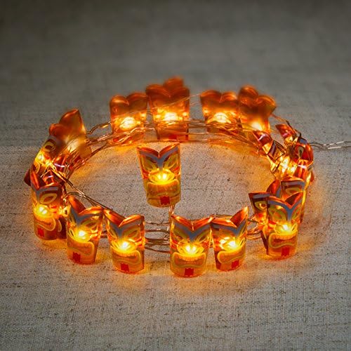 25ct Battery Operated Tiki Mask String Light