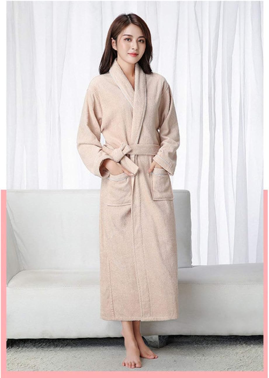 Women Robes Cotton Toweling Terry Extra Long Robe Lovers