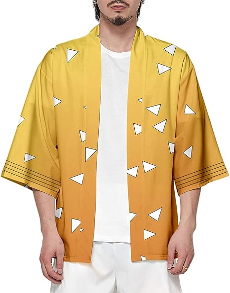 Amazon Yanyu コスプレ 衣装 コスチューム 鬼滅の刃 マント ジャケット 変装 仮装 和装 羽織 着物 プレゼント 祭り仮装 アニメ 男女兼用 我妻 善逸 Xxs コスプレ 仮装 通販