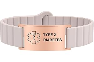 PMORMYY Medical Alert Bracelet for Women Men, Adjustable Waterproof Medical Alert ID Wristband for Diabetic D.N.R Epilepsy Pacemaker