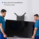 Suptek 55 inch TV Wall Mount Full Motion Swivel Tilt Extend 32-55" VESA 400x400 view 5