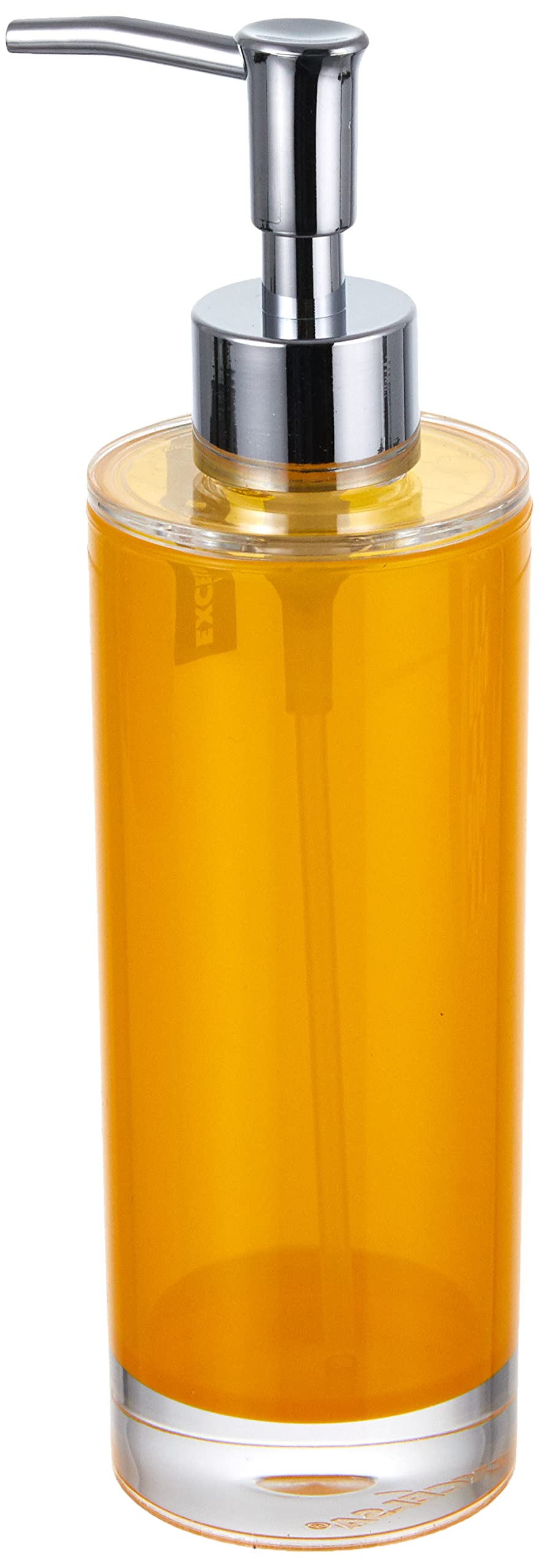 Excelsa Soap Dispenser, Polystyrol, Yellow, 6.5 x 6.5 x 22 cm