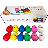 Clifton Plastic Egg Shakers Set 12 Pcs Percussion Musical Shaker