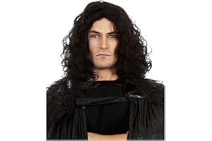 ALLAURA Game of Throne Costume Jon Snow Wig – Long Wavy Hair Cosplay Wigs for Mens – John Snow Costume Wig Bruno Wig
