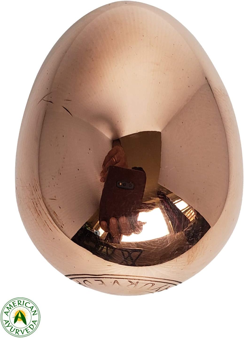 Introducing Pure Solid Copper Yoni Eggs Women Weights Vaginal Tightening Pelvic Floor Kegel Exercise Bladder Control Incontinence Prolapse American Ayurveda (Solid Pure Copper, 1.5x2 Inch)