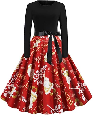 fit and flare christmas dress