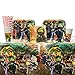 Cedar Crate Market Bundle: Lego Ninjago Movie Party Supplies Pack for 16 Guests: Straws, Dinner Plates, Luncheon Napkins, Cups, and Table Cover