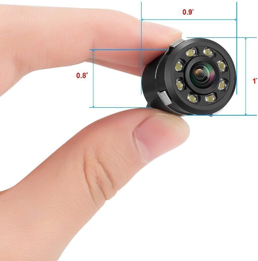 Logotto Car Rear View Reverse Parking Camera with HD Night Vision (8 LED) || Waterproof || 170 Degree Wide Angle