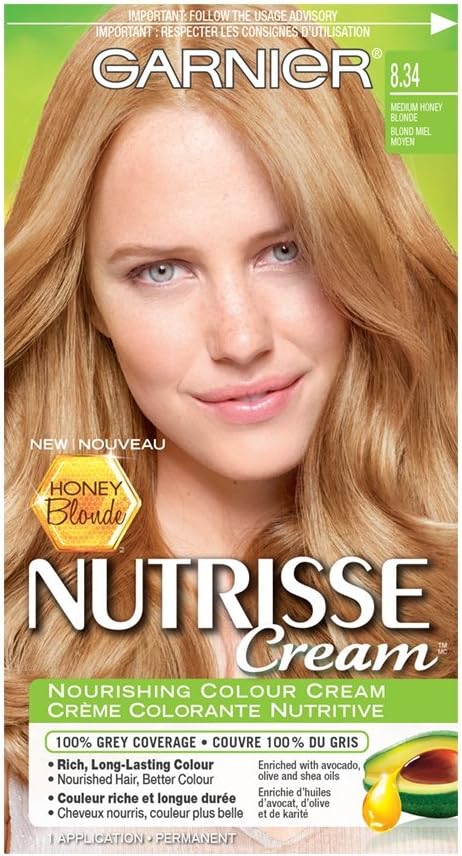 Garnier Nutrisse Cream Honey Blonde Collection 8 34 Medium Honey