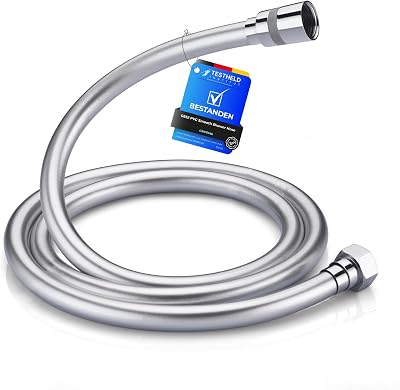 GRIFEMA 1.5m Shower Hose Anti-Kink with Brass Connectors Universal G1/2"