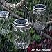 Homeleo 5-Pack Warm White Solar Mason Jar Lid Insert w/ Stainless Steel Hangers, Solar Powered LED Mason Jars Light Up Lid Set(Jars NOT Included)