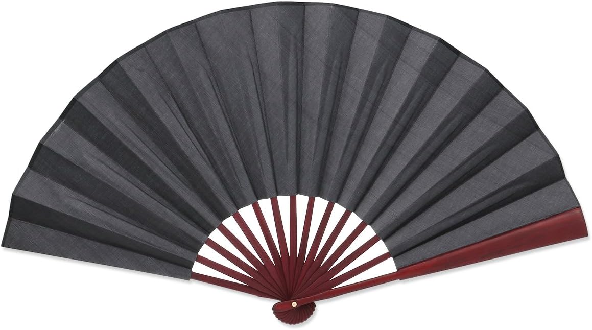 FENICAL Hand Fan Men Hand Held Fans Wedding Party Gift (Black)