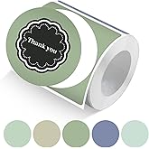 250Pcs Circle Thermal Sticker 2 InchC ircle Direct Thermal Stickers 5 Colors Self Adhesive Printer Decals Multipurpose Labels Roll Stickers Round Direct Label for Candle Baking DIY Name Tag