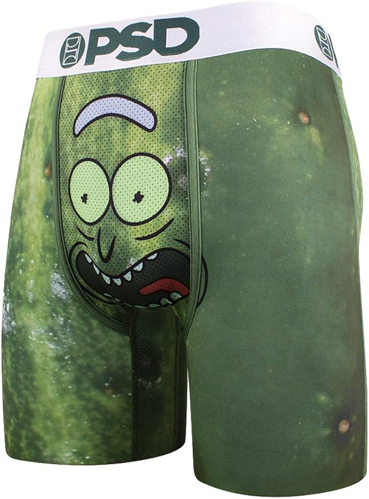 PSD Underwear Men's Rick and Morty Pickle Rick Athletic Boxer Brief