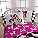 Disney Minnie Mouse Dots Are New Black Microfiber 3 Piece Twin Sheet Set
