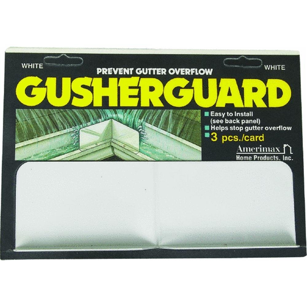 Amerimax White, Pack of 1 3PK Gusher Guard Home Products 25074 GusherGuard