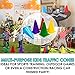 Traffic Cones 7 Inch Assorted Colors Plastic Traffic Cones - 12 Pack of 7 Multipurpose Construction Theme Party Sports Activity Cones for Kids Outdoor and Indoor Gaming and Festive Events