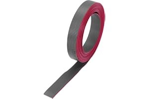 MECCANIXITY 30AWG IDC Wire Flat Ribbon Cable 2m/6.6ft Length 0.635mm Pitch 14 Pin Gray for JTAG/ISP Connecting
