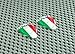 Italy (Italia) Mini Flag 3D Domed Decal Sticker (2pcs)