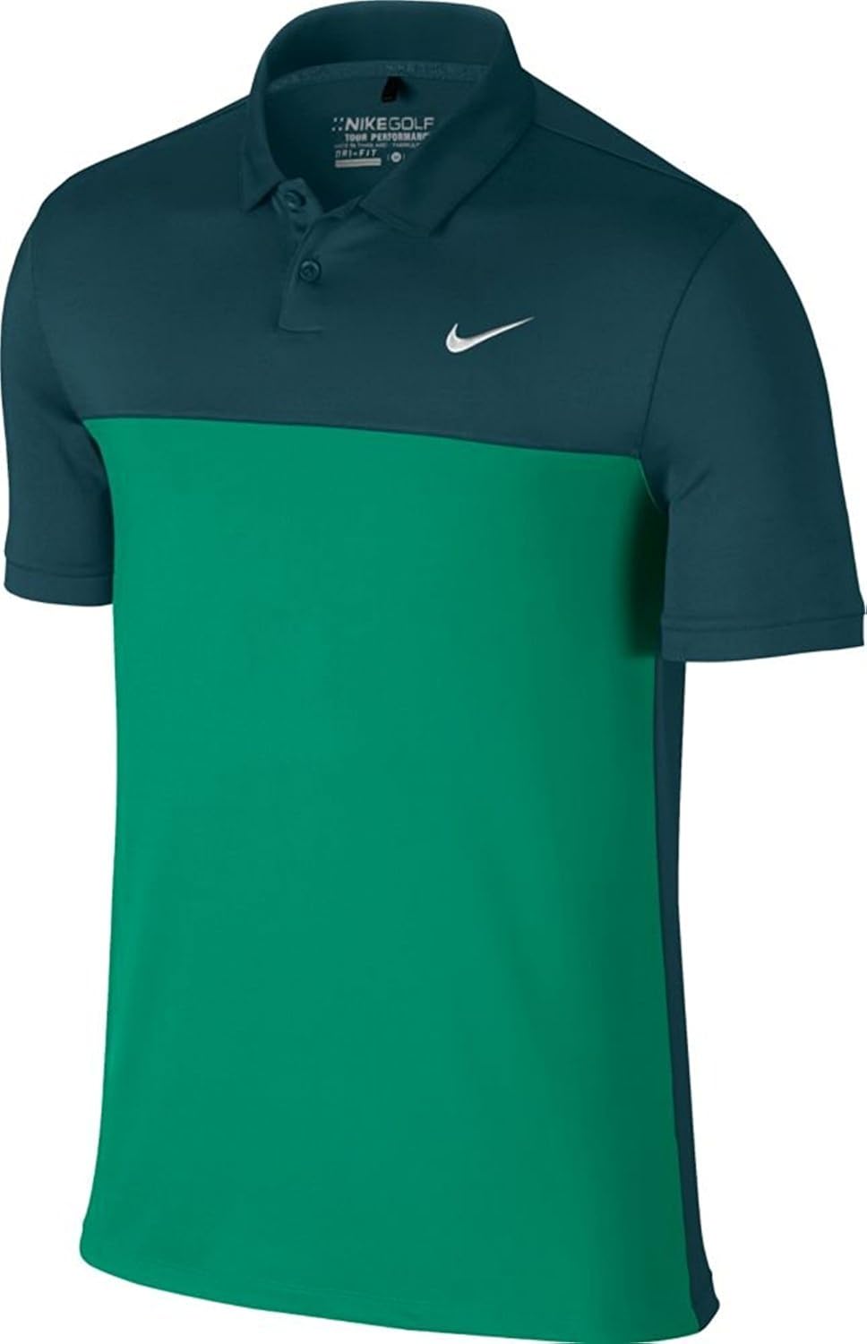 Amazon.com: Nike Men's Dri-Fit Icon Color Block Golf Polo Shirt-Teal-XL: Clothing