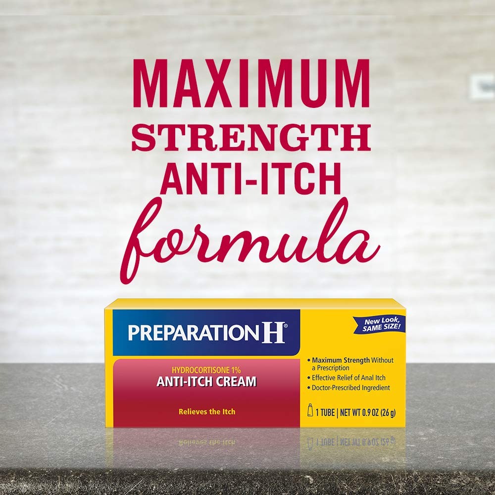 Preparation H AntiItch Hemorrhoid Treatment Cream with Hydrocortisone
