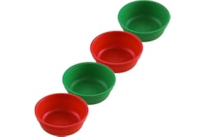 Re-Play 12 oz. Toddler Bowls Set of 4 - Kids Deep-Walled, Durable & Reusable Snack and Meal Bowls, Dishwasher & Microwave Safe, BPA-Free, Made in USA from Recycled Plastic, Christmas