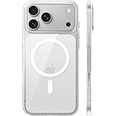 TORRAS Magnetic Slim Fit for iPhone 17 Pro Case 6.3 inch, Ultra-Thin, Compatible with MagSafe, Lightweight Matte Anti-Scratch Hard PC Cover Phone Case for iPhone 17 Pro OriginFit, Clear