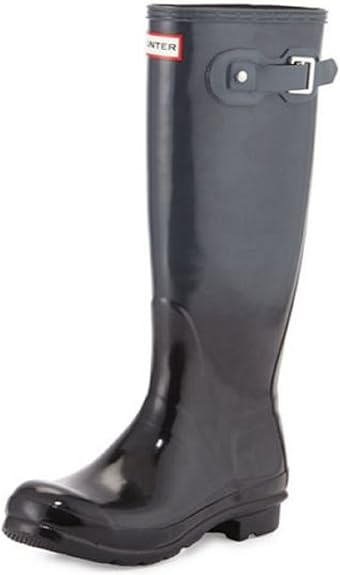 hunter original tall rain boots dark slate