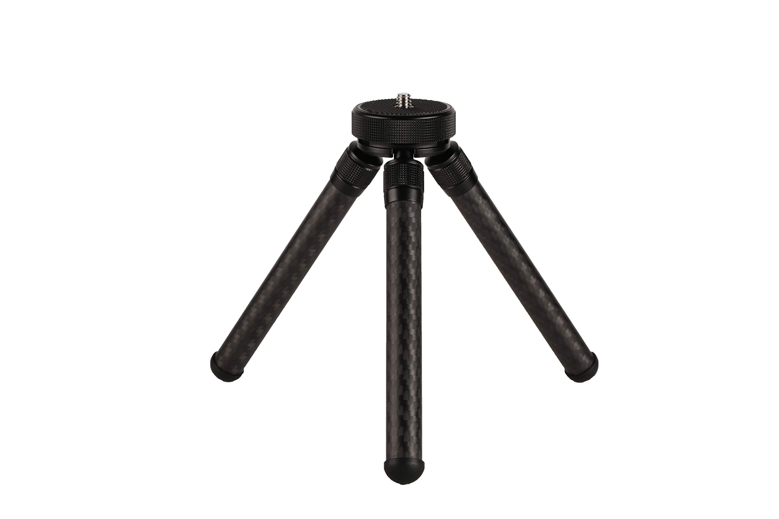 Portable Carbon Fiber Mini Tripod,Desktop Mini Tripod,Tabletop Camera Tripod, Mini Cell Phone Tripod Stand,Desktop Phone Camera Tablet Tripod Stand