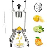 POWLAB Commercial Lemon Cutter, 8-Wedge Citrus Wedger, Lemon Wedger Machine | Quick press cutting, clean uniform wedges for garnish, Chopper Machine, heavy cast aluminum, non-slip, bar &amp; kitchen prep